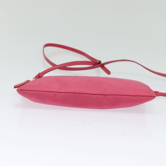 PRADA Shoulder Bag Nylon Pink Gold - Picture 9 of 12